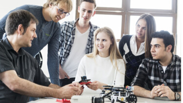 Studenten an der FH Wedel