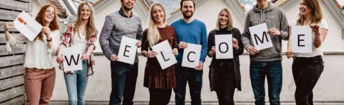 Studenten der Uni Liechtenstein Welcome [Quelle: Uni Liechtenstein]