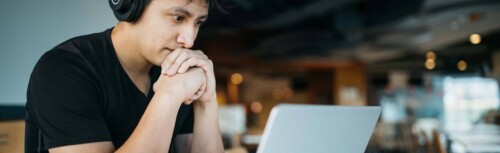 Lernen, PC, Webinar, Kopfhörer, Online [Quelle: unsplash.com, Autor: Wes Hicks]