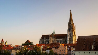 Regensburg bei Sonnenuntergang