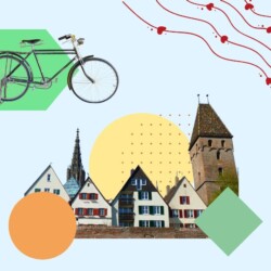 Die Altstadt von Münster und ein Fahrrad