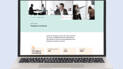 Ein Bildschirm, auf dem die e-fellows.net-Website zu erkennen ist.