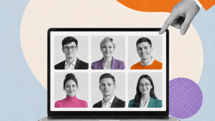 Top-Kandidaten am Laptop