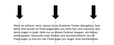 Übung breiter Text [Quelle: Gabriele Forster]