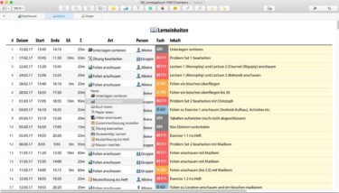 Lerntagebuch Screenshot [© Lukas von Hohnhorst]