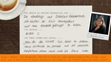 Sabbatical-Memo Deutsche Telekom [Quellen: Deutsche Telekom, e-fellows.net, Autoren: Stift und Papier: messomx, Hartholz Fußböden: 1681551]