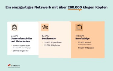 Das Netzwerk von e-fellows.net in Zahlen
