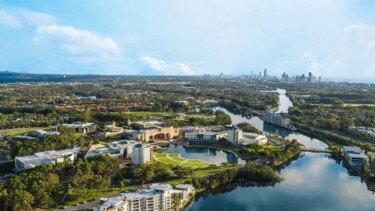 Gold Coast Bond University Luftaufnahme