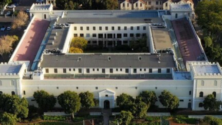 Luftaufnahme vom Hauptgebäude der University of Cape Town