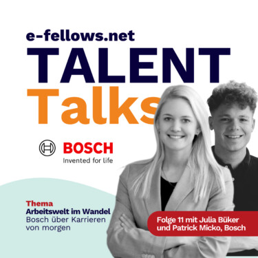 Cover von Folge 11 von TALENT Talks mit Julia Büker und Patrick Micko von Bosch