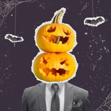 Halloween, Kuerbis, Gruselig, Fledermaus, Anzug [Quelle: e-fellows.net]