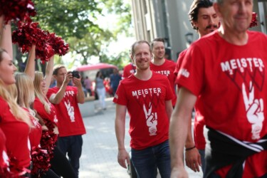 Männer bei einem Lauf