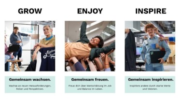 Mitarbeitende von Bosch in verschiedenen beruflichen Situationen.