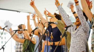 Mitarbeitende Konzert singen