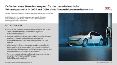 Batteriekonzept Autohersteller