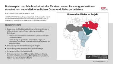 Businessplan und Machbarkeitsstudie FEV Consulting