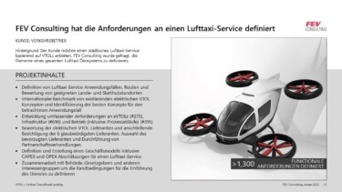 Lufttaxi Service FEV Consulting [Quelle: FEV Consulting]