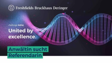 Anwältin sucht Referendarin [Quelle: Freshfields Bruckhaus Deringer]