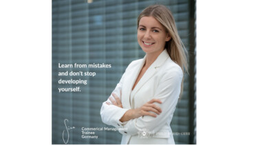 Sina von Philip Morris: "Learn from mistakes and don't stop developing yourself."