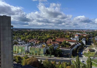 Blick aus dem Fenster Arbeitsplatz  Moritz Prinz (TNG)